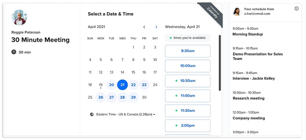 Calendly recruitment automation software