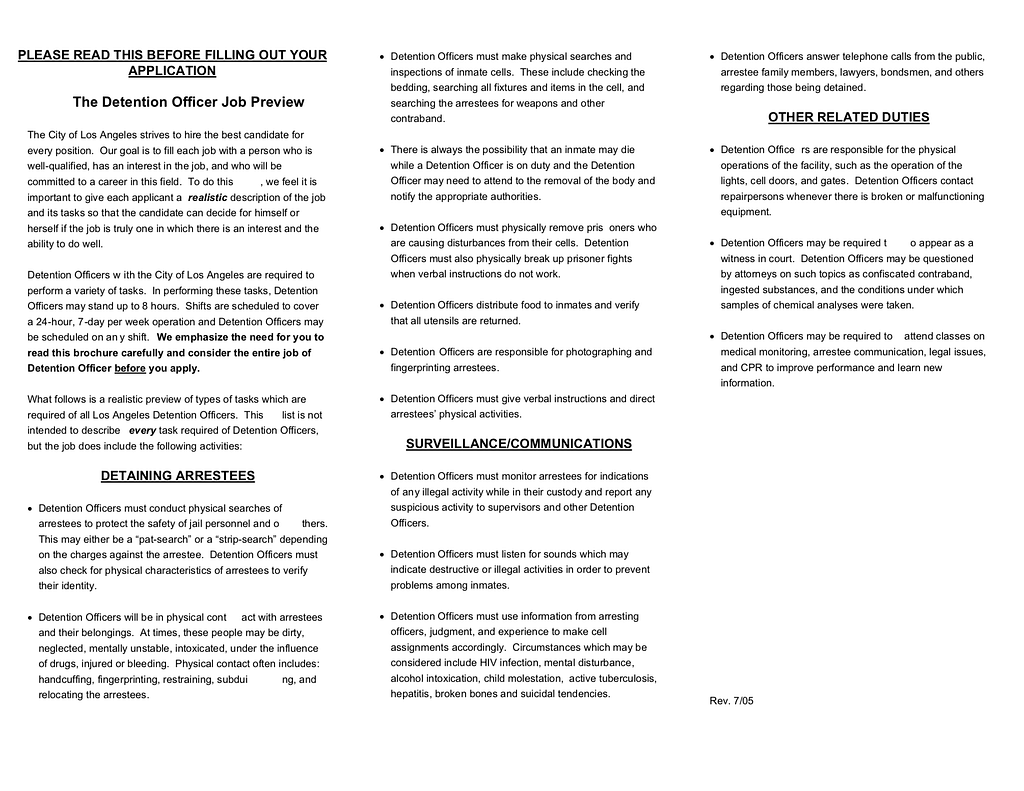 A text brochure outlining the full RJP.