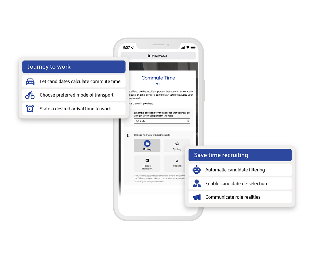 journey to work calculator tool pre hire assessment