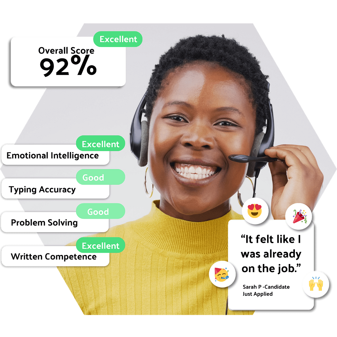 Call centre preemployment assessment