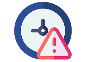 Warning prehire assessment icon