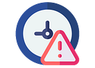 Warning prehire assessment icon
