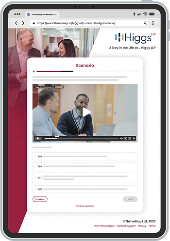 Higgs legal recruitment assessment